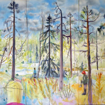 Name of the work: “Silent moment for the dead pine tree”, 2014