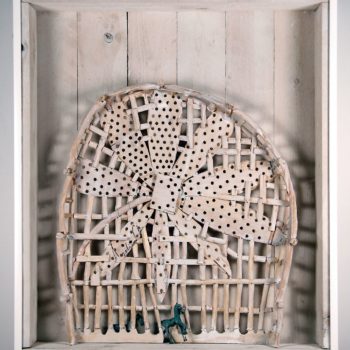 Name of the work: Hevoset menevät kesälaitumelle, 2009, koko K. 85 cm x L. 73 cm x 15 cm