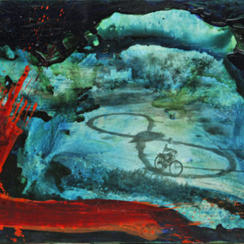 Teoksen nimi: nimetö sarjasta tsunami-maalauksia 2011