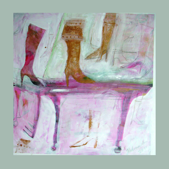 These Boots Are Made for Walkin´. 73 x 73. Acr. 2014. Sold.