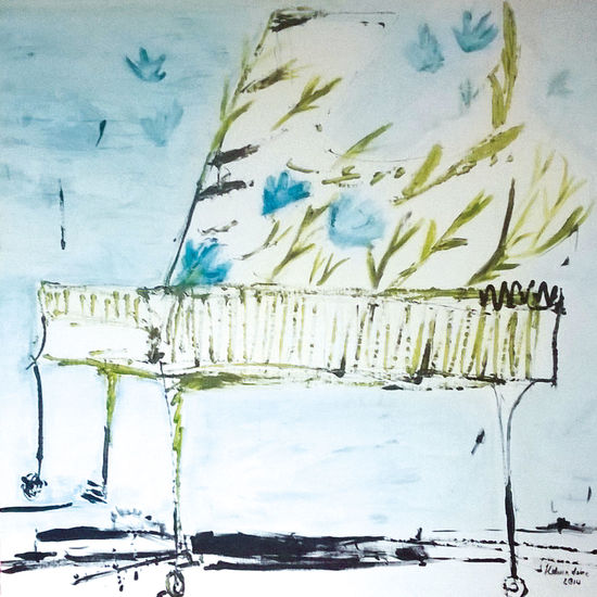 On the Meadow. 130 x 130. Acr. 2014.