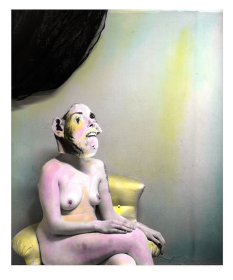 Kubistinen tutkielma ilosta, sävytetty hopeagelatiinivedos, 30x24cm, 2013