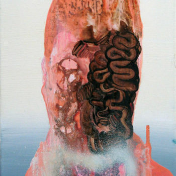 Teoksen nimi: Too late, It Happened Here already, 2007, acrylic on canvas, 30×40 cm