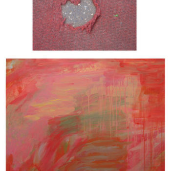 Name of the work: Toivo – Hope – Speranza, 2014 diptych, photo and acrylic painting -120 x 80 cm