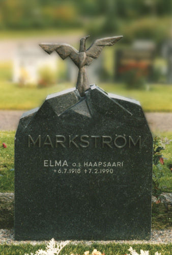 Hautakivi, Elma Markström