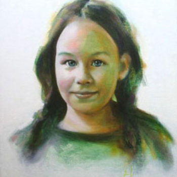 Teoksen nimi: Portrait of Girl 9-years